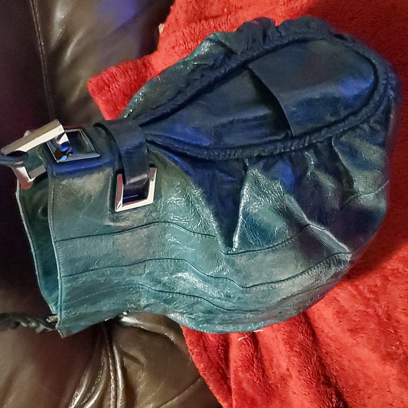 Helen Welsh Teal Leather Purse - Picture 4 of 17